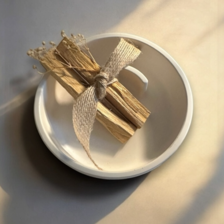 Set cadeau de supports palo santo faits main